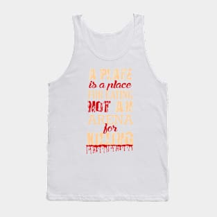 Not a Plate for KILLING! Tank Top